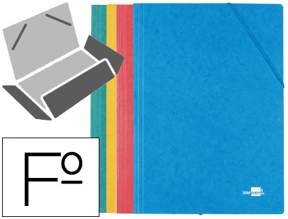 PASTA DE ELASTICOS LIDERPAPEL FOLIO CORES SORTIDAS