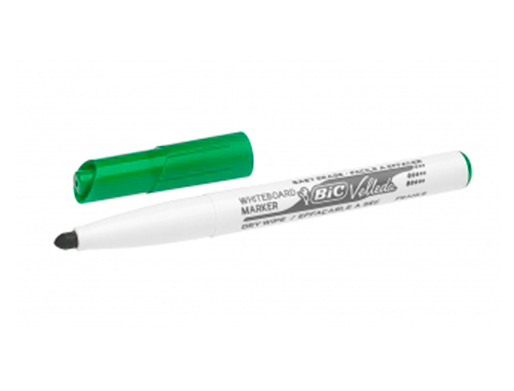 MARCADOR BIC VELLEDA PARA QUADRO BRANCO - VERDE PONTA REDEONDA