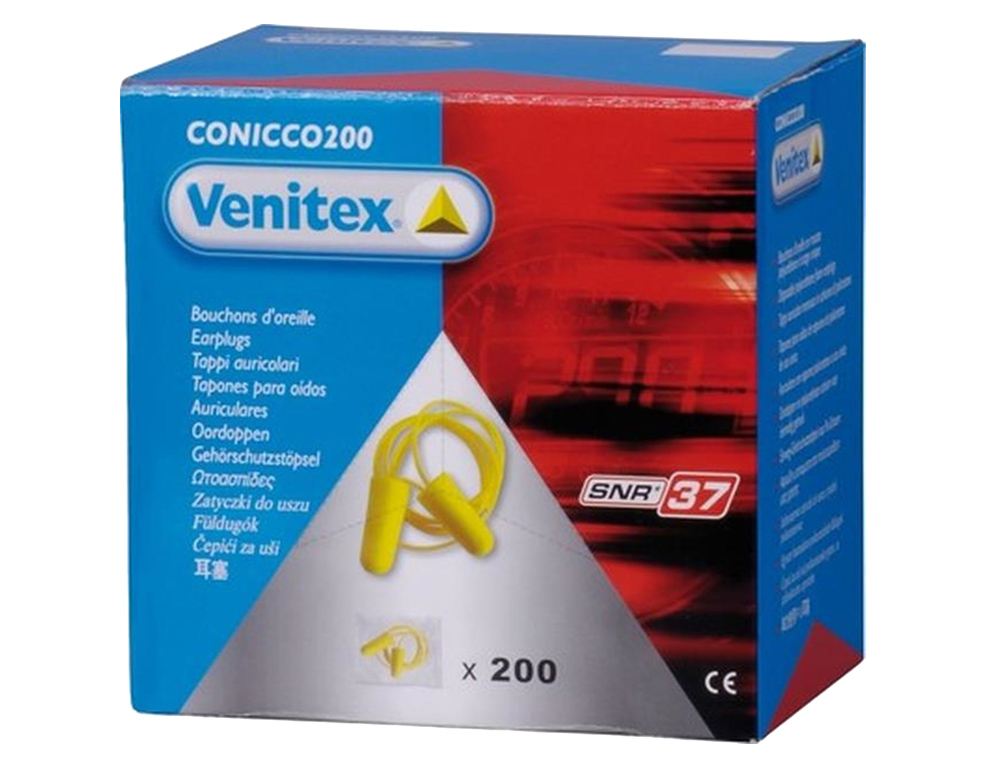 PROTETOR AUDITIVO DELTA PLUS CONICO COM CORDAO CAIXA 200 PARES