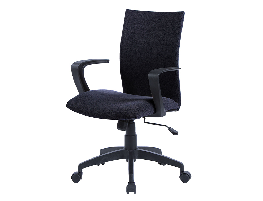CADEIRA GIRATORIA Q-CONNECT MASSA BASE NYLON REGULAVEL EM ALTURA 895+110MM ALT 580MM LARG 550MM PROF COR PRETA