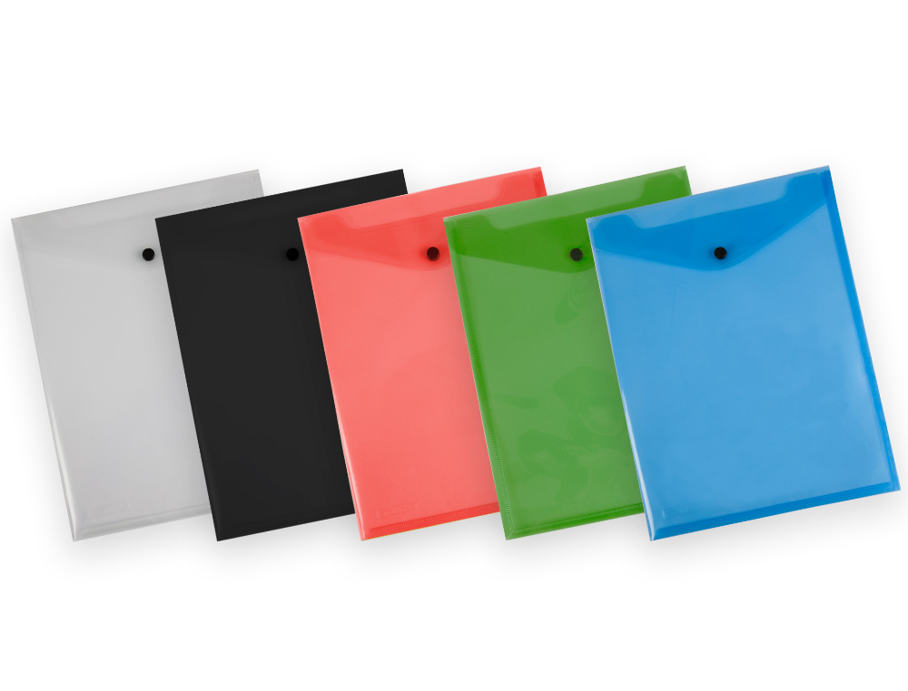 PASTA LIDERPAPEL DOSSIER COM MOLA POLIPROPILENO DIN A4 FORMATO VERTICAL COM FOLE AZUL TRANSLUCIDO