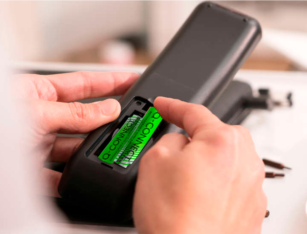 PILHA Q-CONNECT ALCALINA AAA 1000 MAH RECARREGAVEL BLISTER DE 2 UNIDADES