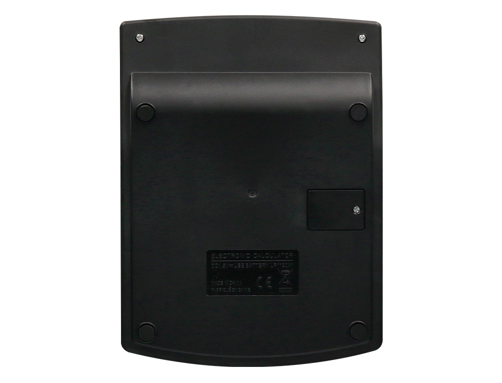 CALCULADORA LIDERPAPEL DE SECRETARIA XF27 12 DIGITOS TAXAS SOLAR E PILHAS COR PRETO 155X115X25 MM
