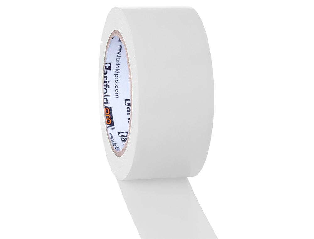 FITA ADESIVA TARIFOLD PARA MARCACAO E SINALIZACAO DE CHAO 33 MT X 50 MM COR BRANCO