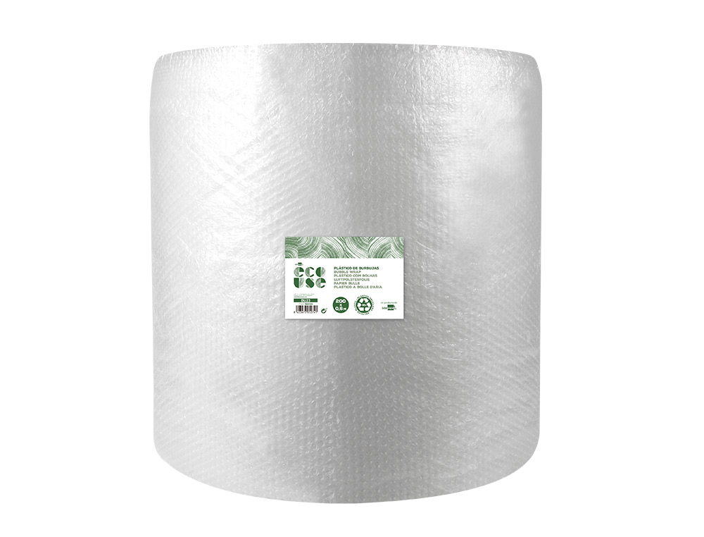 PLASTICO COM BOLHAS LIDERPAPEL ECOUSE 1X50M 30% DE PLASTICO RECICLADO