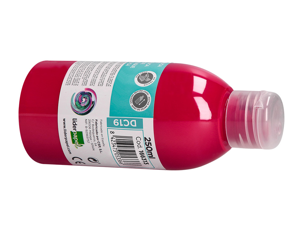 PINTURA ACRILICA LIDERPAPEL FRASCO DE 250 ML MAGENTA