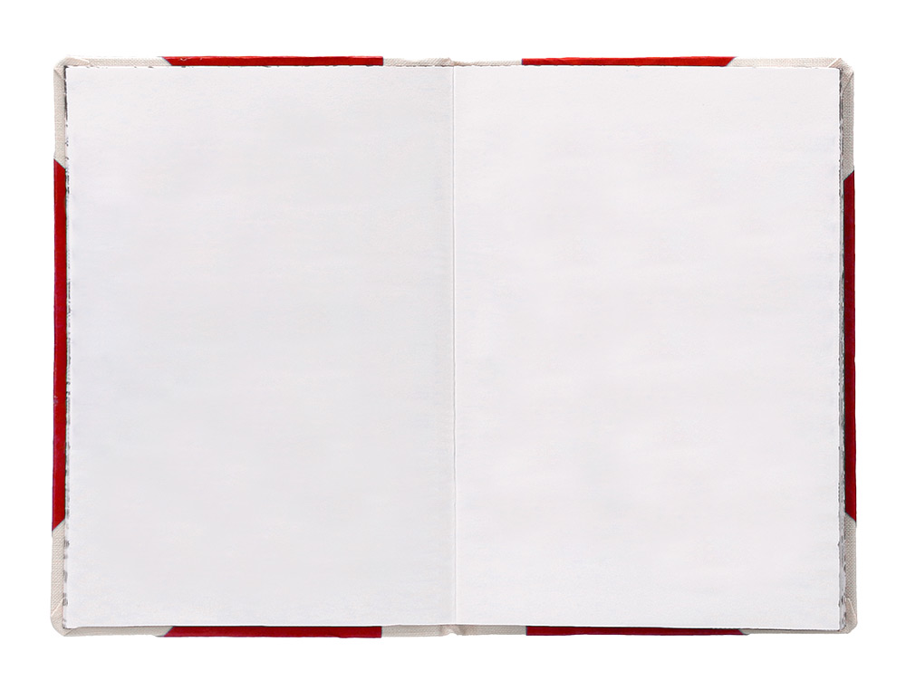 LIVRO DE CARTAO COSIDO FERNANDES FLECHA DIN A6+ LISO 50 FOLHAS 100 GR VERMELHO