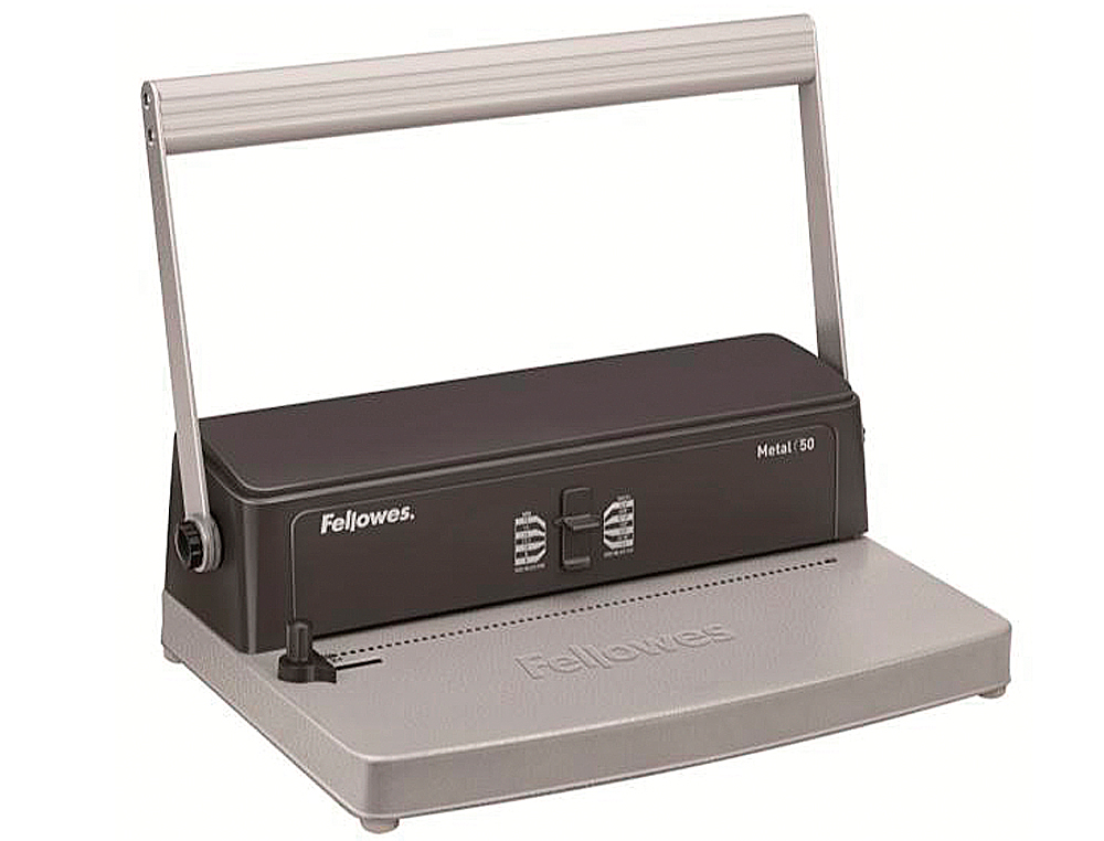 ENCADERNADORA FELLOWES PARA ESPIRAL METALICA ESP50 PERFURA 12 FOLHAS FORMATO DIN A4 ENCADERNA ATE 450 FOLHAS