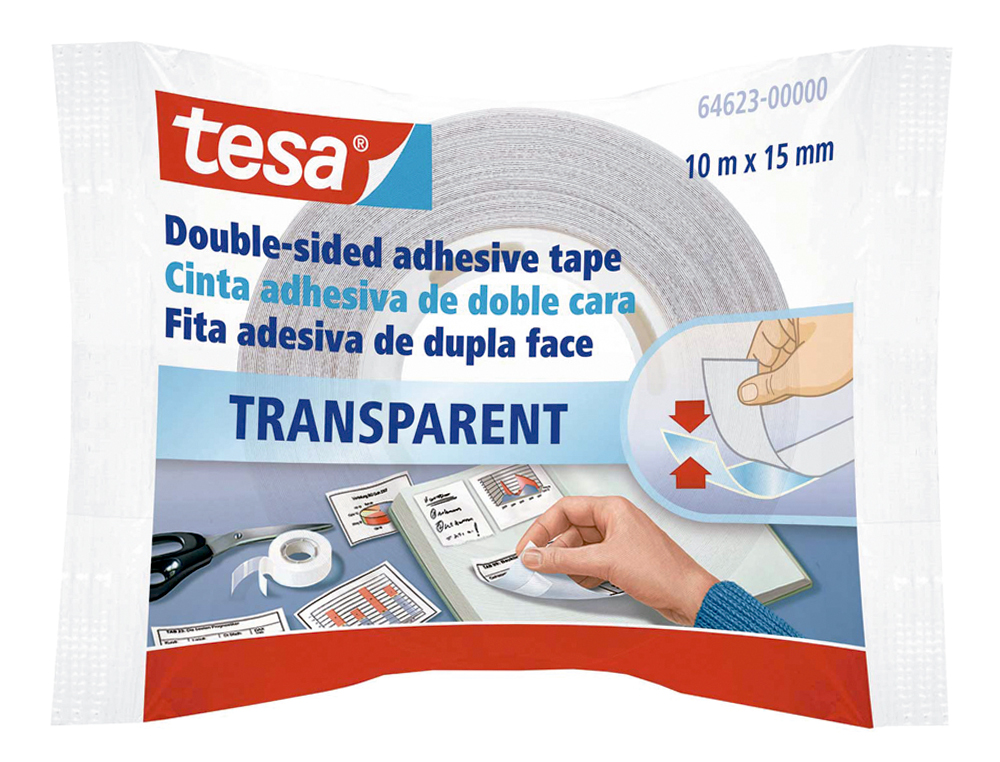 FITA DUPLA FACE TESA 10 MT X 15MM