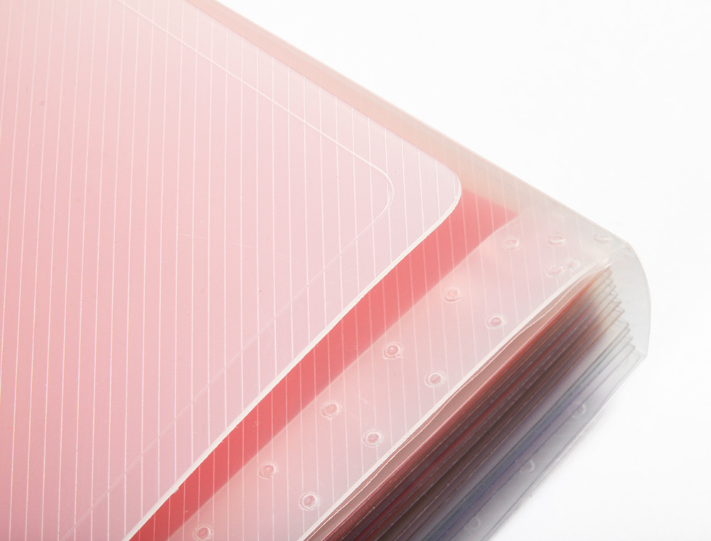 PASTA CLASSIFICADORA COM FOLE LIDERPAPEL POLIPROPILENO DIN A5 TRANSPARENTE