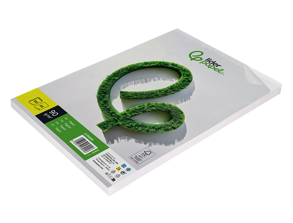 PAPEL LIDERPAPEL DIN A4 90 GR EMBALAGEM DE 100 FOLHAS