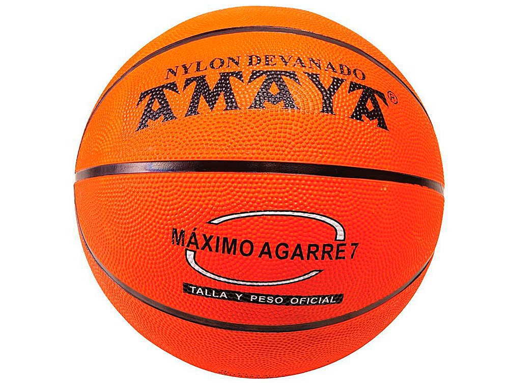 BOLA AMAYA DE BASQUETEBOL BORRACHA LARANJA N 6
