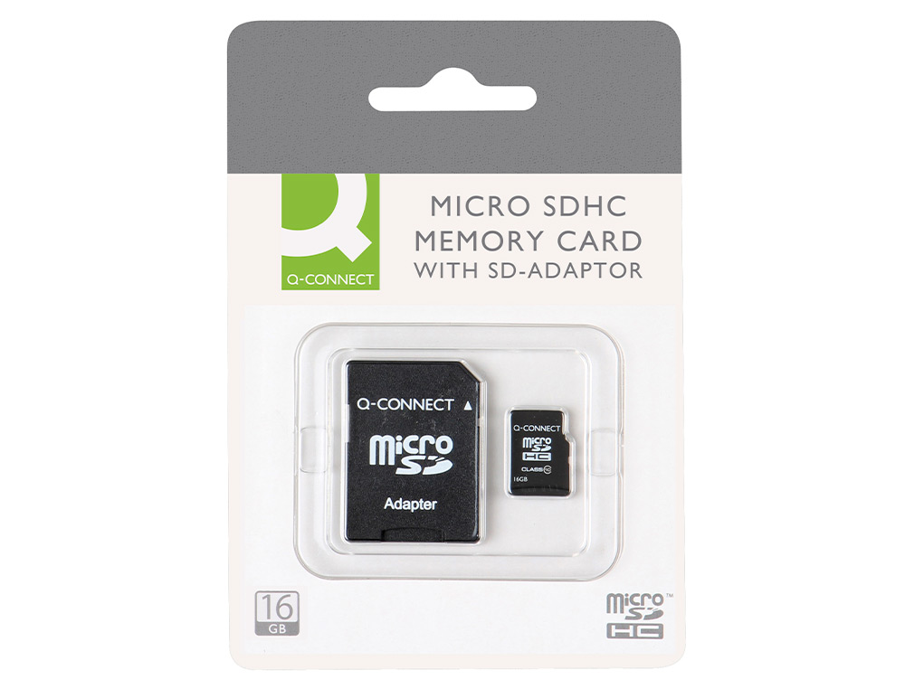 CARTAO DE MEMORIA SD MICRO Q-CONNECT FLASH 16 GB CLASSE 6 COM ADAPTADOR