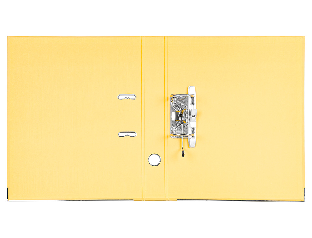 PASTA DE ARQUIVO DE ALAVANCA LIDERPAPEL DOCUMENTA PVC FOLIO LOMBADA 52 MM AMARELO